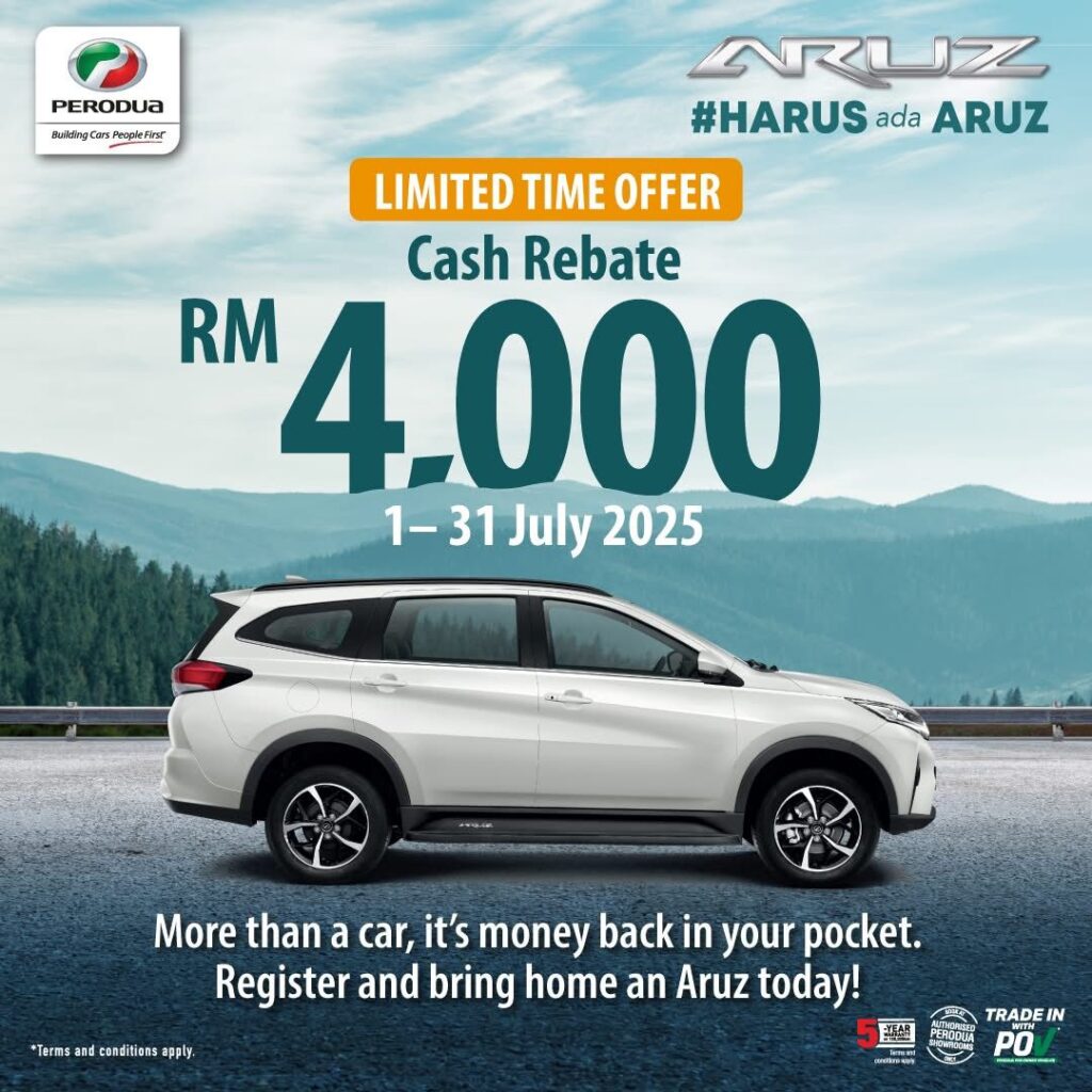 Diskaun Aruz July 2025